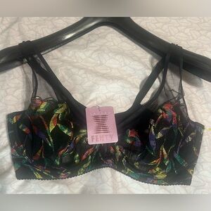 Savage X Fenty Vibrant Multicolor Mesh Bra